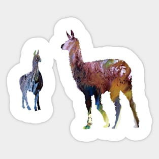 Llama art Sticker